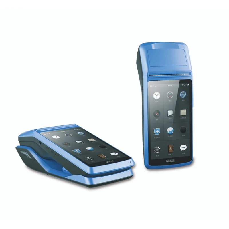 

Android 6.0 Support GPS, A-GPS PDA with receipt printer 58MM 5" HD screen