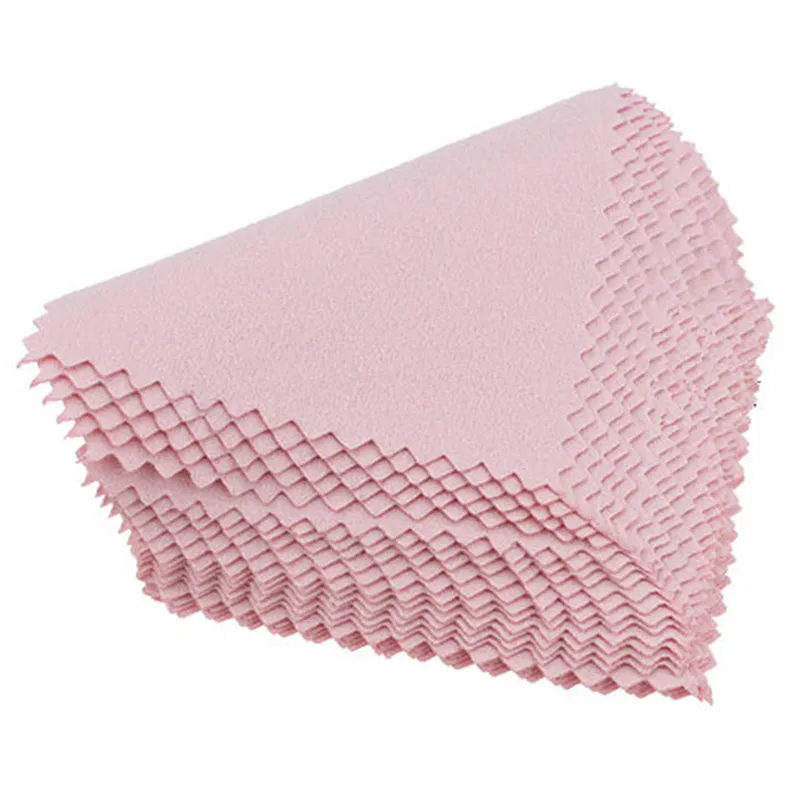 

Wholesale 50 Pack Clean Cleaning Cloth Polishing Cloth for Sterling Silver Plated Gold Platinum Jewelry Anti Tarnish