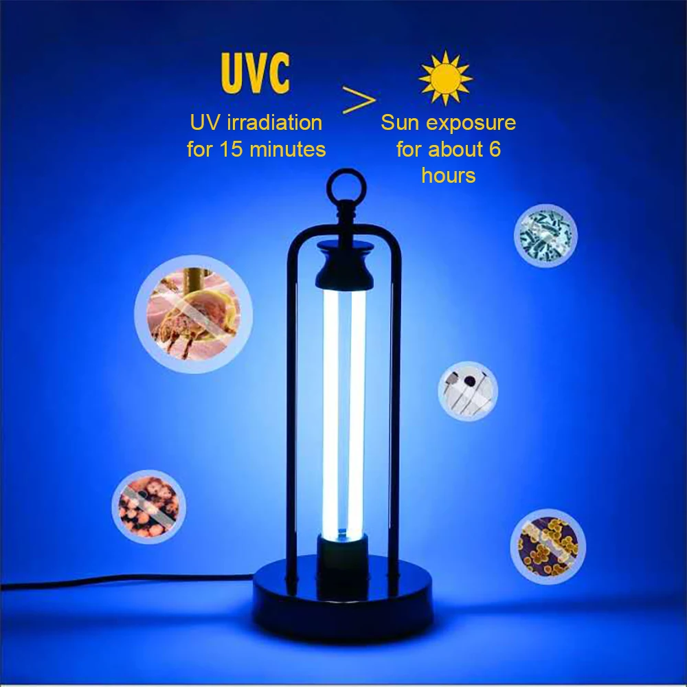 Vingtank New Ultraviolet Disinfection Lamp 38W Portable Household UV Sterilization Desktop Mobile Removal | Автомобили и