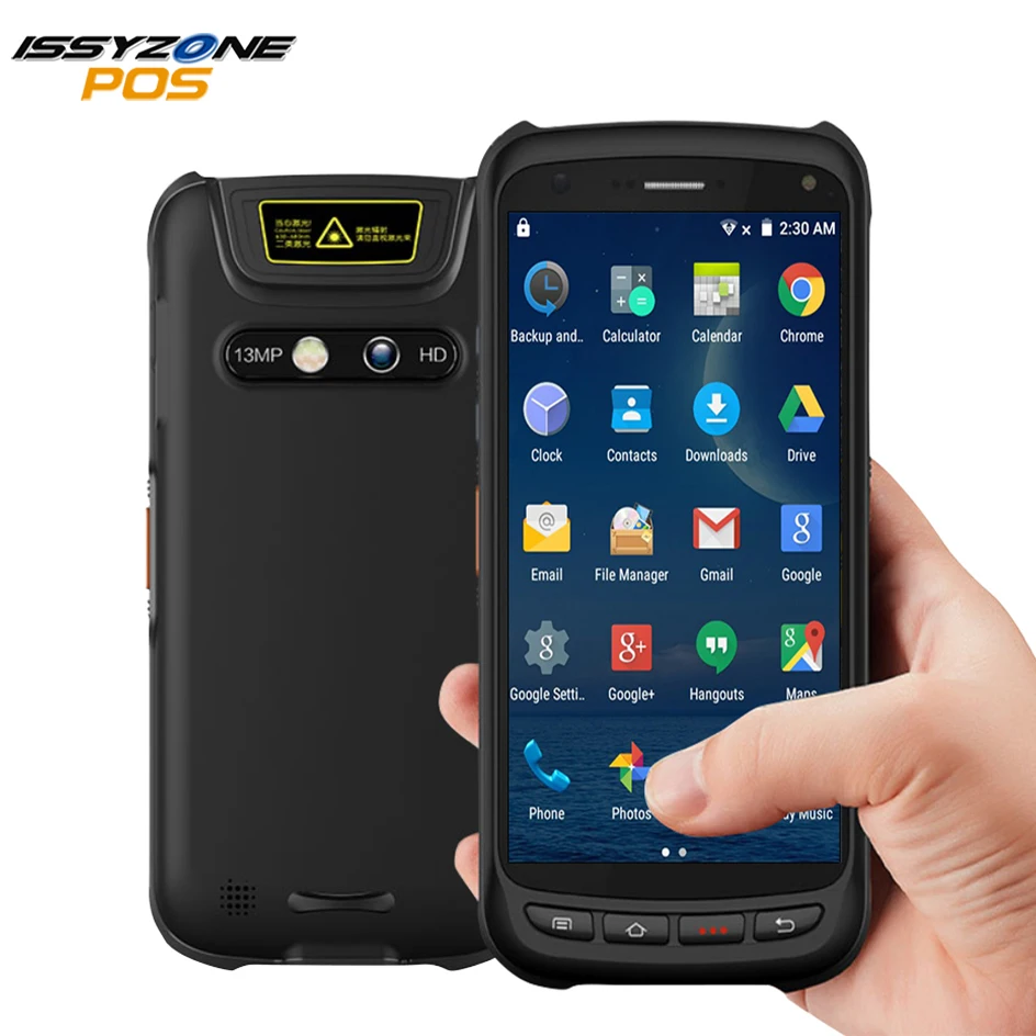 IssyzonePOS Ручной Android сканер pos-терминал 2D штрих-код PDA прочный сканер 4G WiFi gps Bluetooth NFC PDA сборщик данных