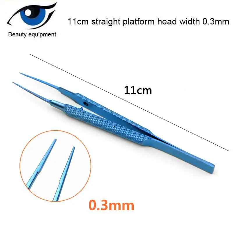 Микроскопический пинцет из титанового сплава с угловой головкой прямая