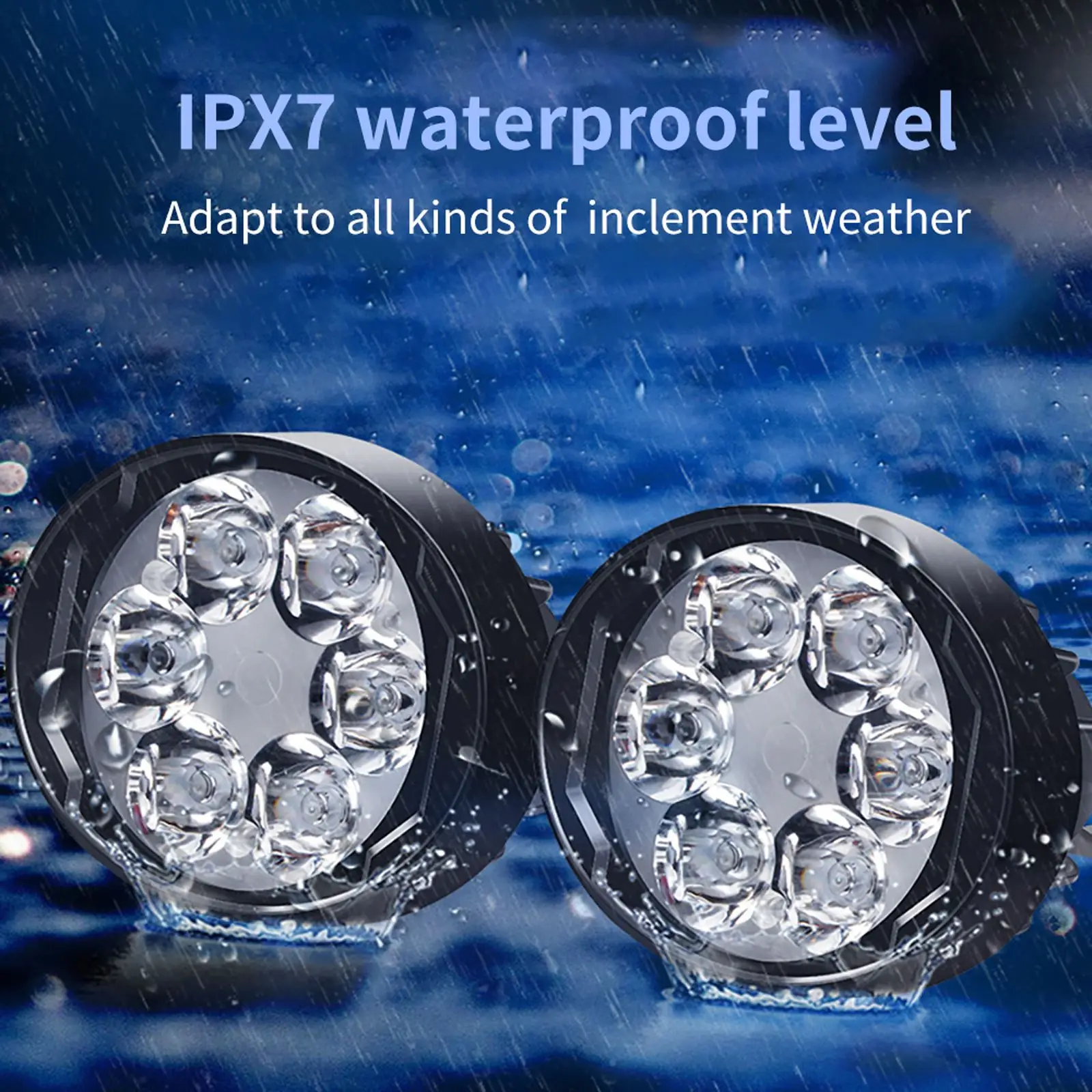 

Универсальные светодиодные фсветильник Ри для мотоцикла, 6 светодиодов