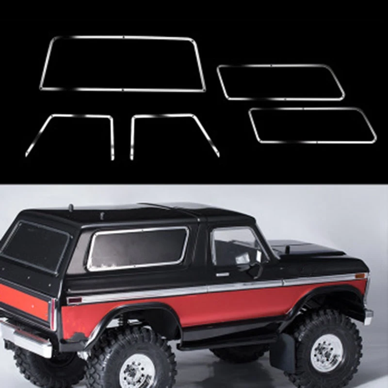 Windsn Декоративная полоса/боковая и задняя оконная рама для TRAXXAS TRX/ TRX4 DJC 9155 Ford Bronco RC