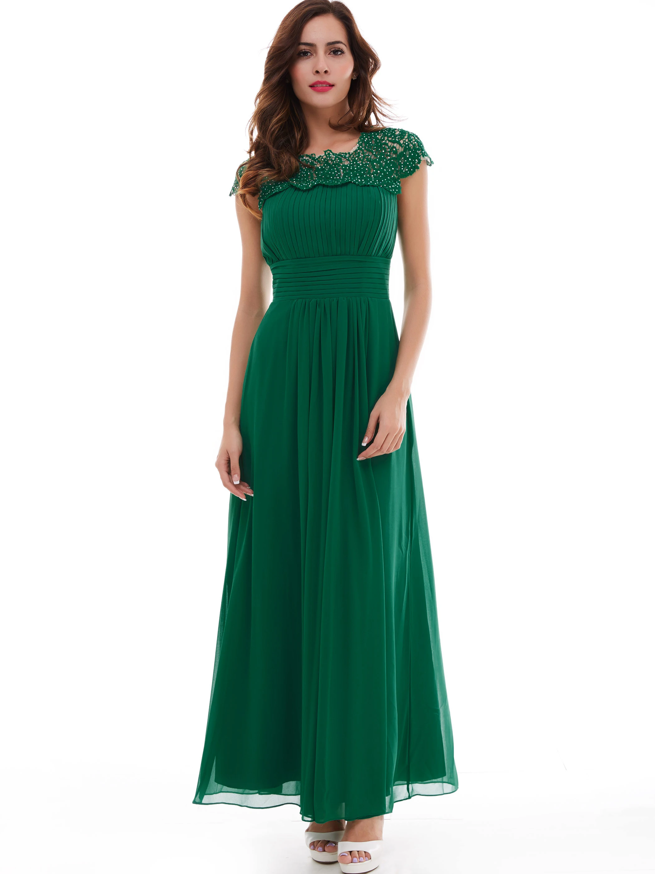 Bohoartist Для женщин Охотник кружево пол Длина с аппликацией и драпировкой из шифона