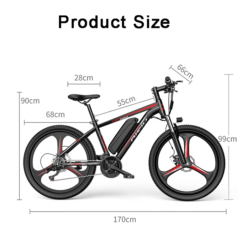 

26 inch folding mountain electric bicycle 48V17.5AH 400W lithium battery adult mobile power off-road electric bicycle