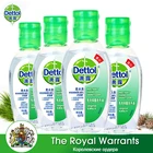 Dettol 50 мл * 4 моментальный распылитель антибактериального средства для рук 65% алкоголя Портативный безводной дезинфицирующее Ручная стирка гель для взрослых и детей