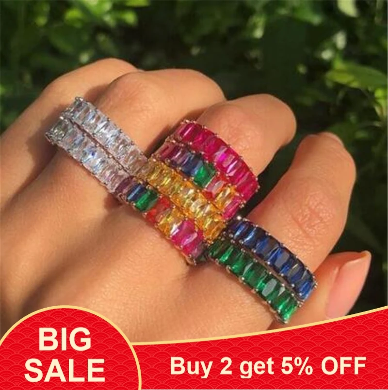 5 стилей высокое качество роскошное cz кольцо обручальное золотой цвет розовый