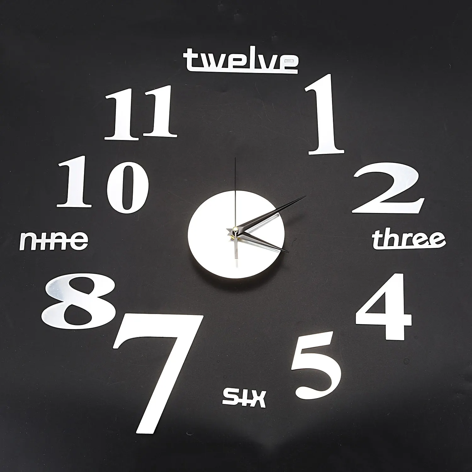 3D большие настенные часы зеркальный стикер домашний декор уникальный подарок DIY