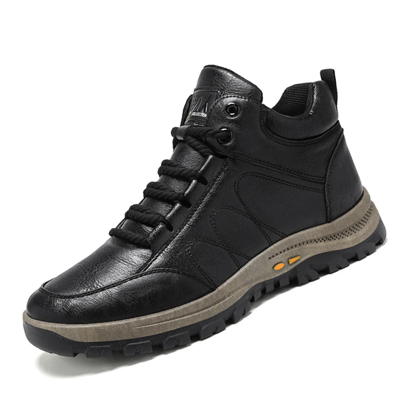 

Мужские туфли из микрофибры средней посадки, Осень-зима, уличная мужская повседневная обувь до щиколотки, модные роскошные винтажные Туфли На Шнуровке Для Мужчин