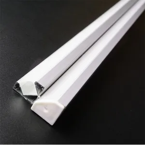 Алюминиевый профиль для светодиодной балки, 45 градусов, угловой алюминиевый канал, 12 мм, 5-30 шт.лот, 40-дюймовый светодиодный алюминиевый корпус