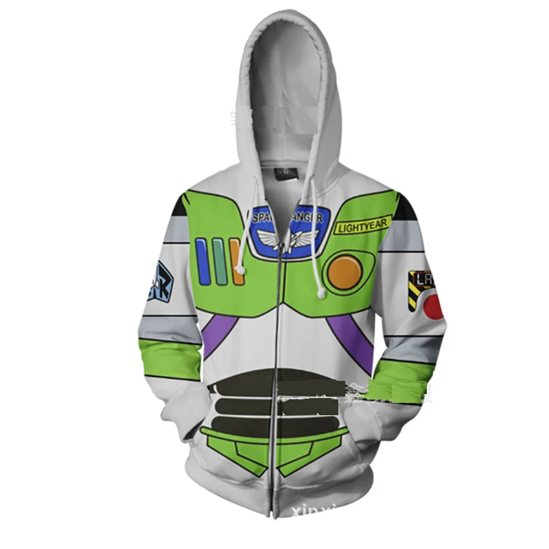 Hoodies 9 Toy Story Осенняя мужская Европейская и американская 3D печать куртка на молнии с капюшоном свитер - Цвет: Hoodies 9