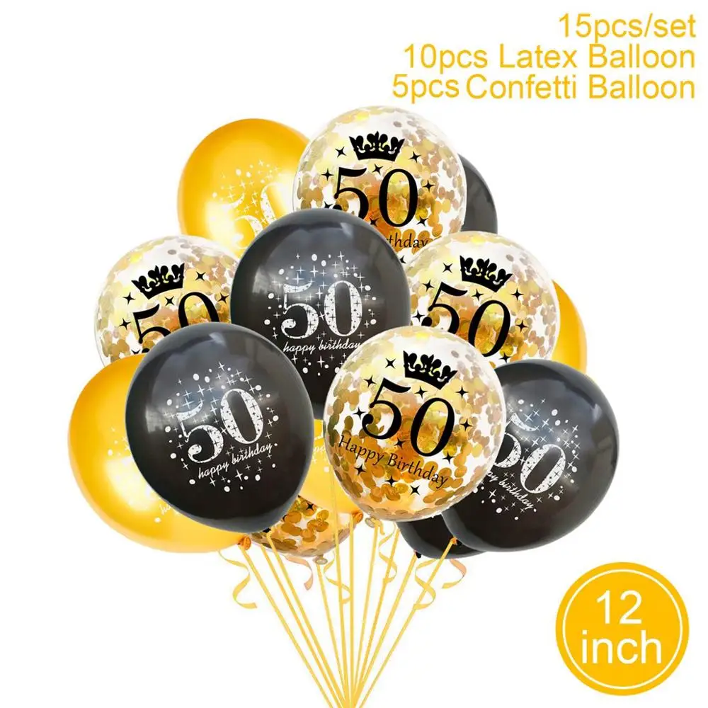 Mix 50 balloon 30 40 50 день рождения украшения для взрослых с днем рождения шары 30 лет Свадьба юбилей день рождения Декор вечерние принадлежности - Цвет: Mix 50 balloon