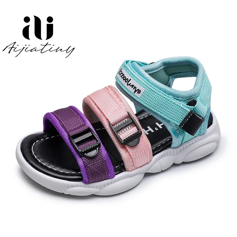 

Colourful toddler girl sandals summer kids shoes Casual Sport sandals for children soft Beach Sandals baby boys 2020