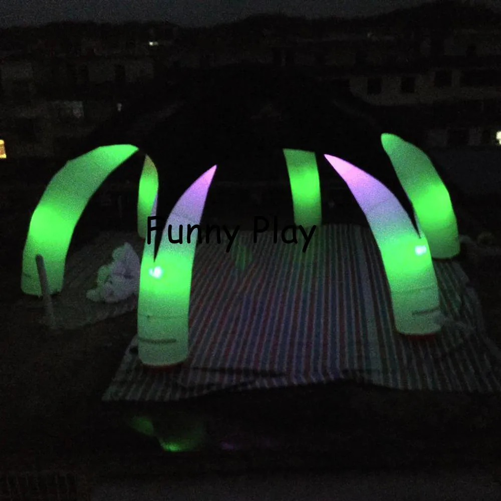 Индивидуальные светодиодные надувные палатки с 6 основных компонентов/надувной