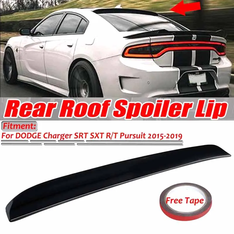 Car Rear Roof Spoiler Lip Rear Window Roof Shade Spoiler Visor Extension Wing For DODGE Charger SRT SXT R/T Pursuit 2015-2019