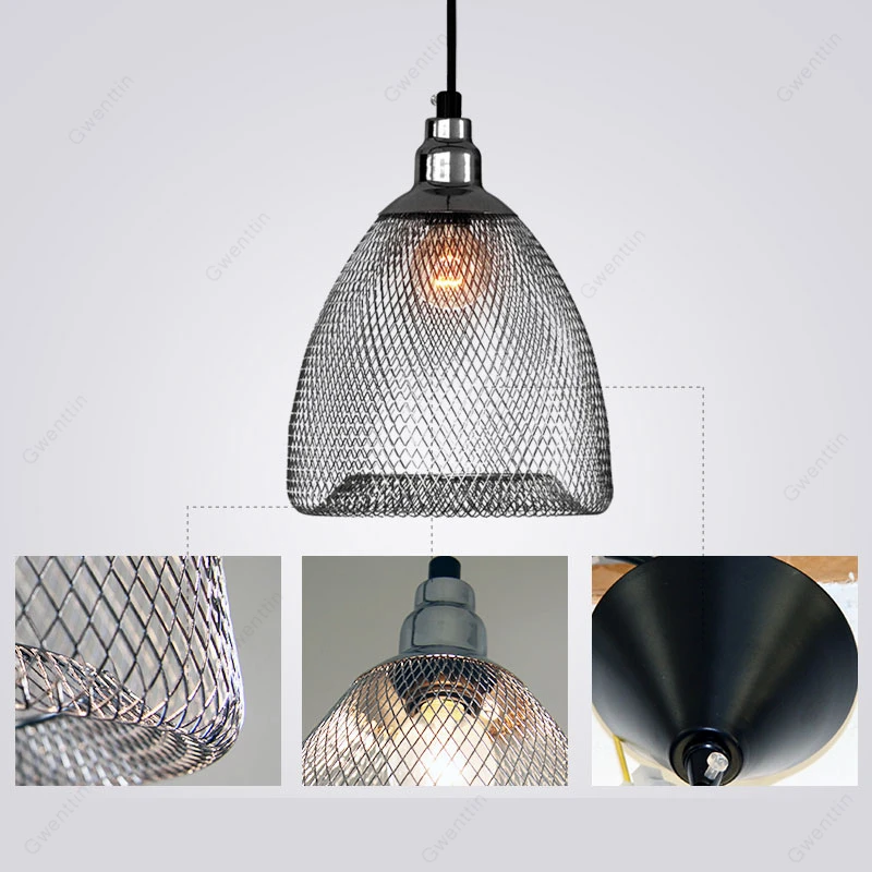 Винтажная железная клетка для птиц подвесные светильники промышленная лампа