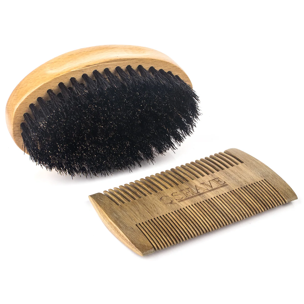 Щетка для бритья QSHAVE 10 8 см с натуральной щетиной бороды и усов Мужская щетка