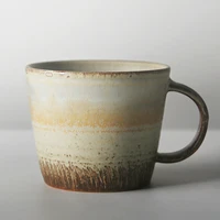 vintage ceramic pottery mug japanese handmade plain retro coffee mug latte espresso vaso cafe hot chocolate ceramic mugs mm50mk