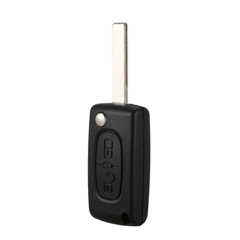 Корпус складной дистанционный ключ для PEUGEOT 206 107 207 307 407/для Citroen C2 C3 C4 C5 C6 чехол 2