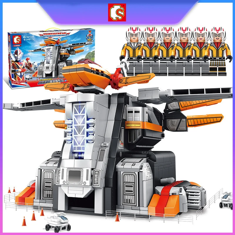 SEMBO блок космическая станция Сращивание игрушка модель может DIY маленькие