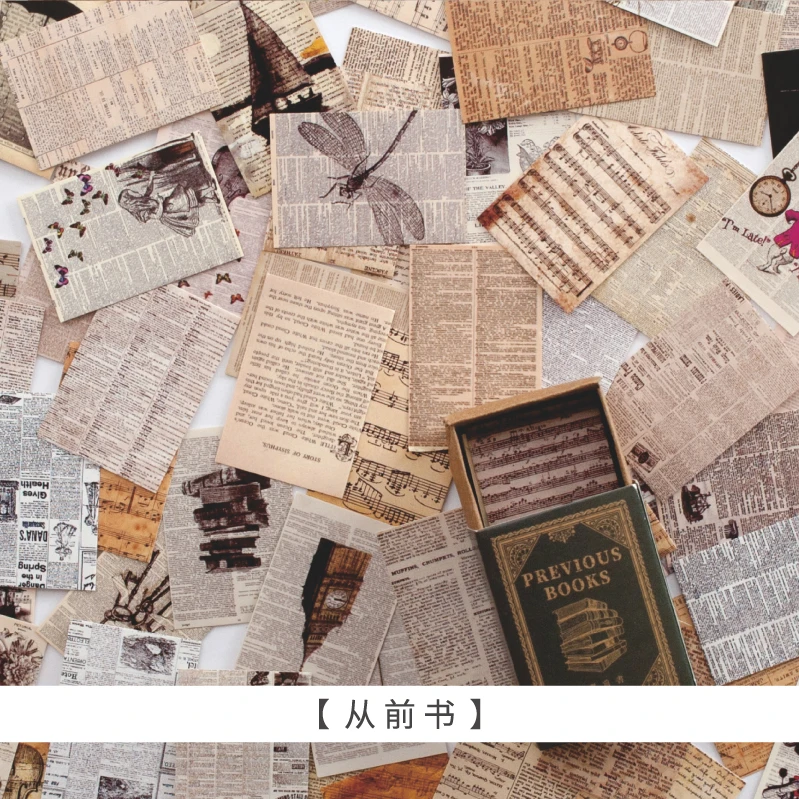 

100 шт./коробка винтажная история Крафтовая бумага Симпатичные дневник в стиле Скрапбукинг «сделай сам» для изготовления открыток аксессуары для журнала ломо карты блокноты