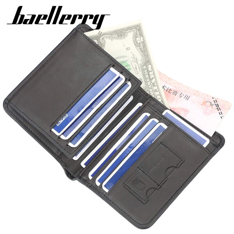 Короткий Мужской кошелек мужской бумажник для денег маленький от кашля | Багаж и