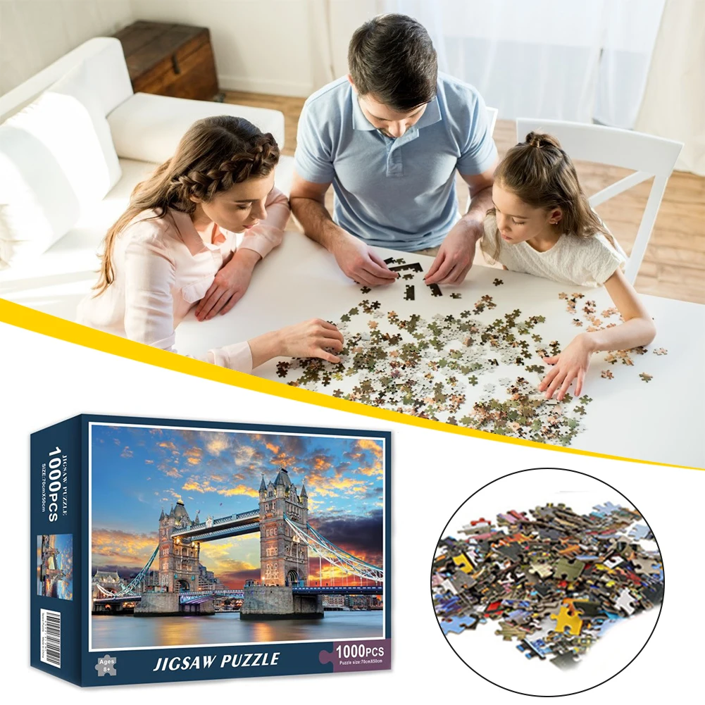 

1000 штук Мини Деревянные бумажные Пазлы игрушки развивающие игрушки головоломки для детей/взрослых подарок спальня украшения наклейки