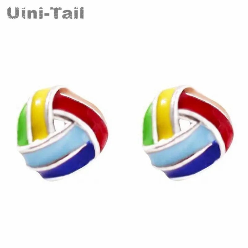 Серьги Uini-Tail из стерлингового серебра 925 пробы креативные треугольные серьги