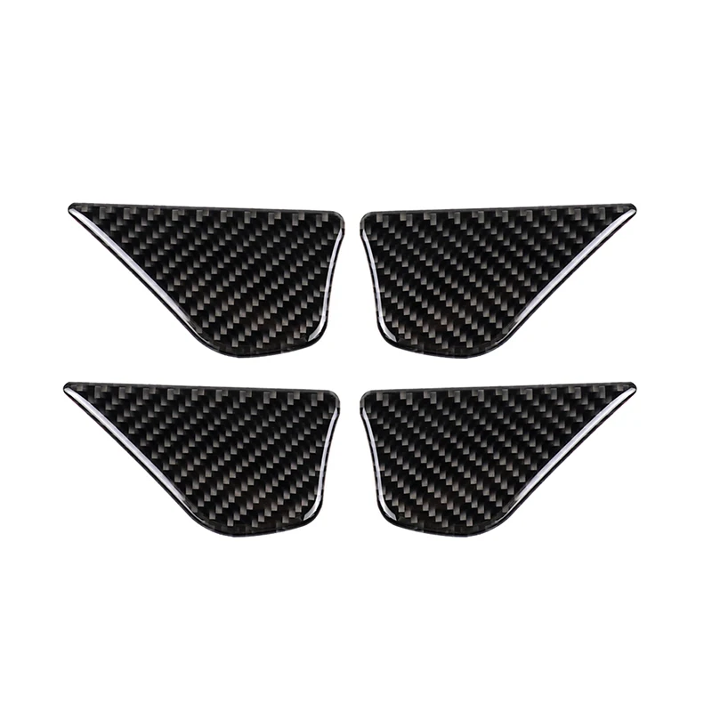 

92x50mm Door Handle Cover Trim Carbon Fiber For Mercedes-Benz W205 C180 GLC260 Set Interior