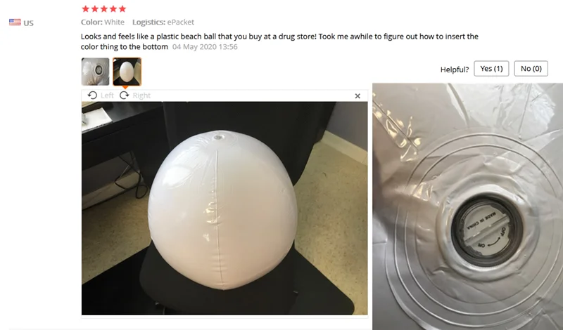 Надувной Пляжный шар с дистанционным управлением и светодиодной вспышкой 13