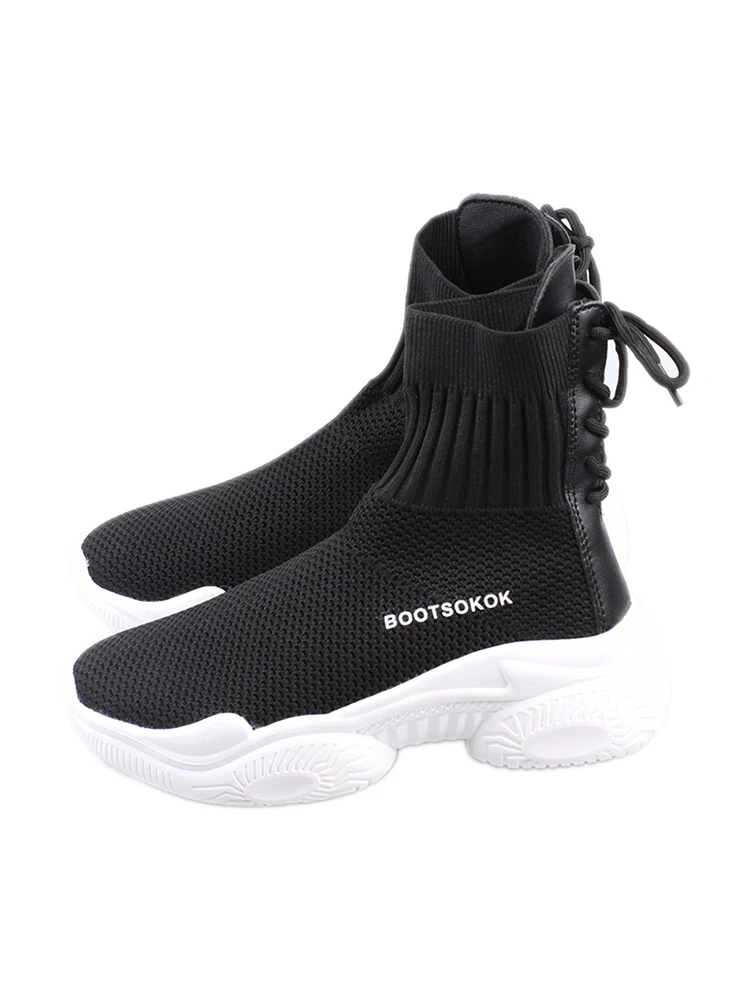 Ins/носки Обувь для женщин Новинка Осенняя обувь студентов Тканая сетчатая