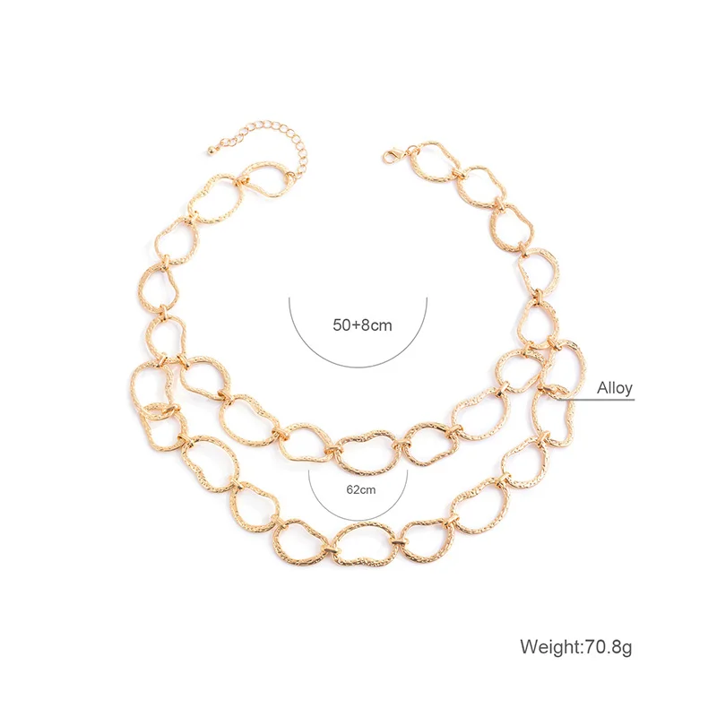 Shineland блестящее золото/серебро Цвет Длинные Кольца цепи ожерелья Колье femme модные