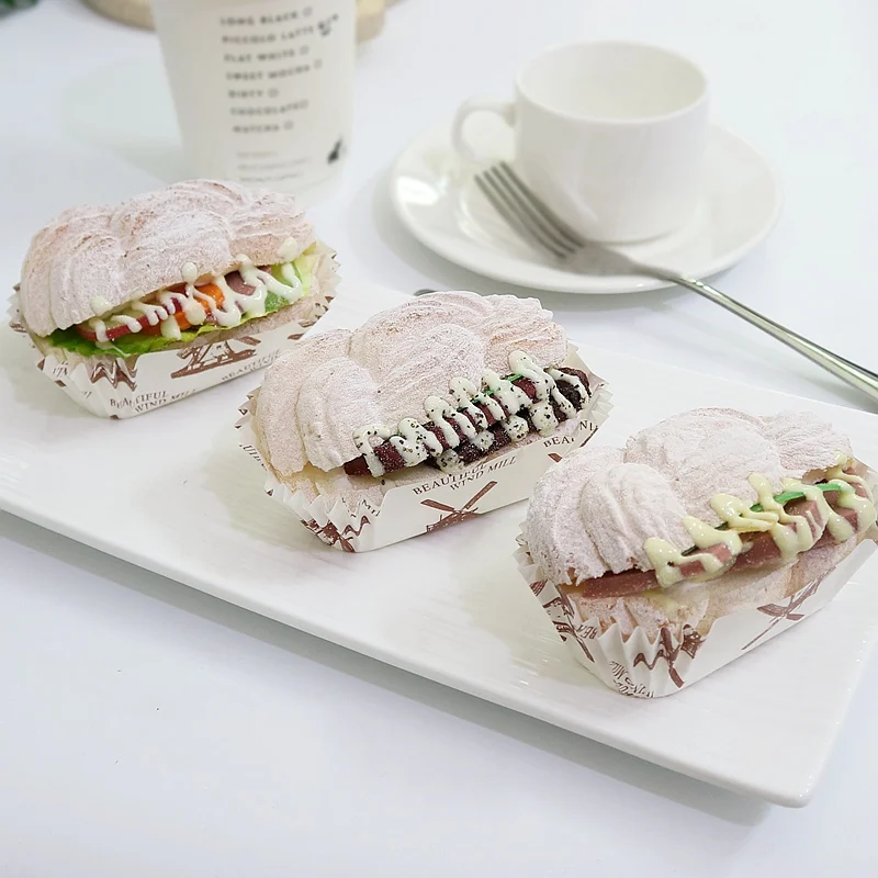 6 шт./компл. имитационный хлеб модель еды торт кухня поддельные фрукты и овощи