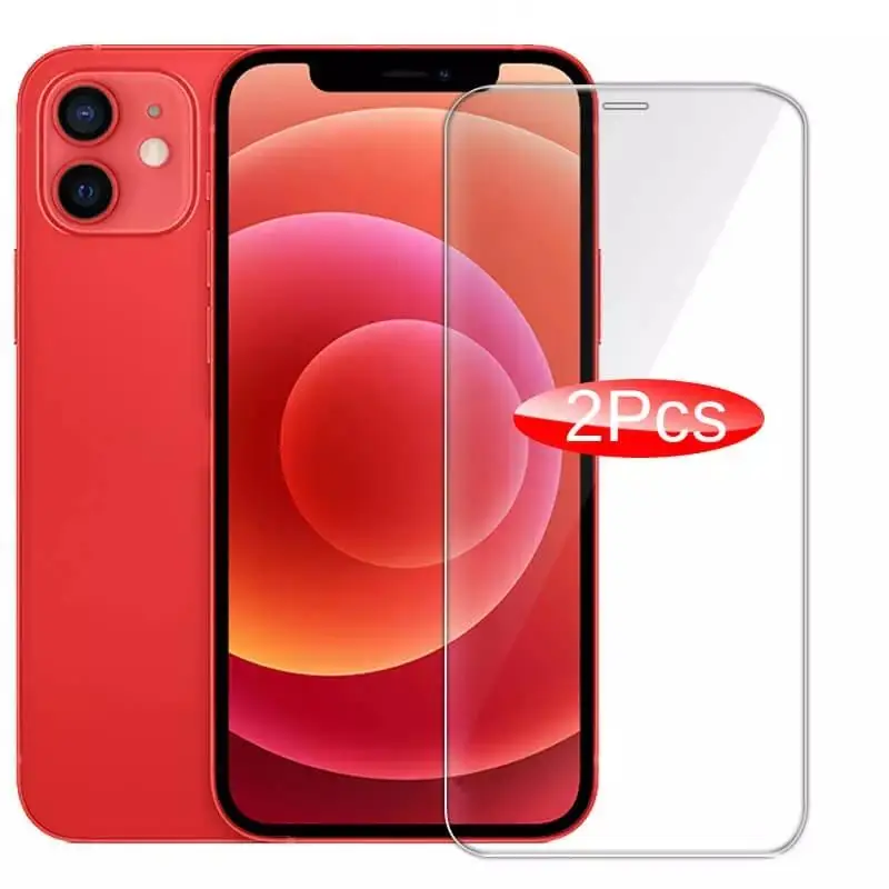 2 шт. закаленное стекло для защиты экрана iPhone 12 MIni 11 XS Max X 7 8 6 s S Plus XR SE 2020 защитное