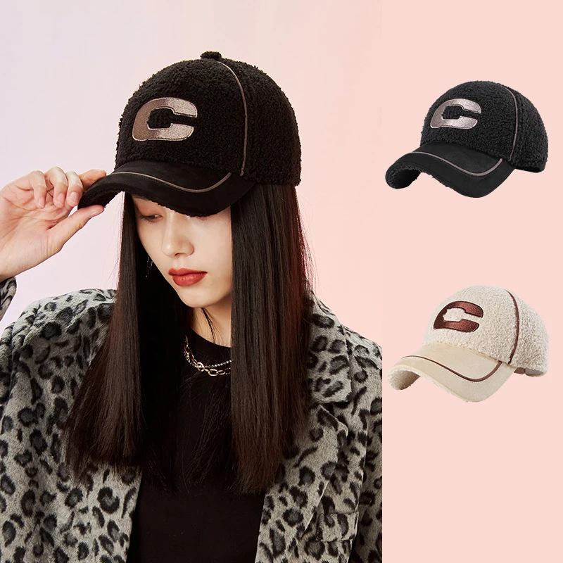 

2021 Winter Warm Women Men Baseball Cap Letter Embroidery Panama Hat Hip-Hop Caps