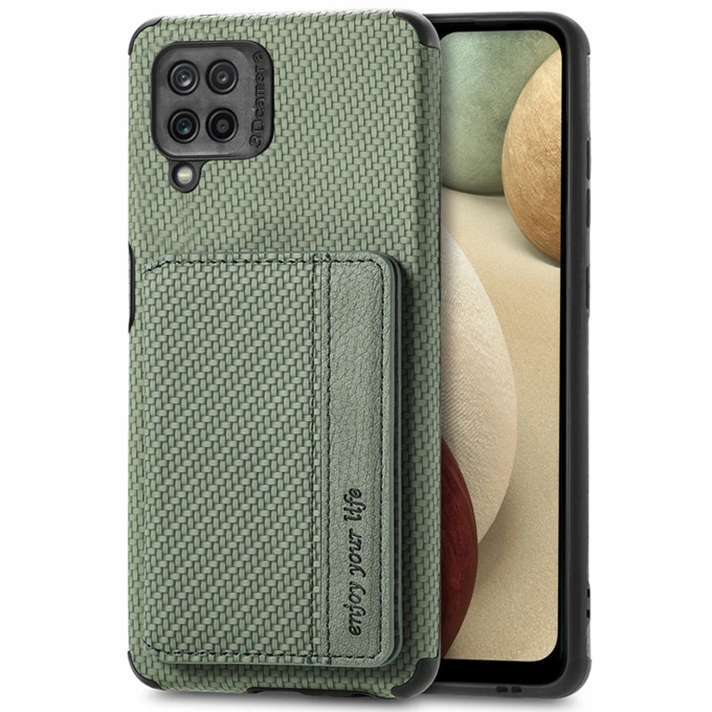 

2021 For Samsung A12 5G Back Case Leather Wallet RFID Blocking 360 Protect Cover Samsung Galaxy A12 Stand Funda A 12 SM-A125F Ca