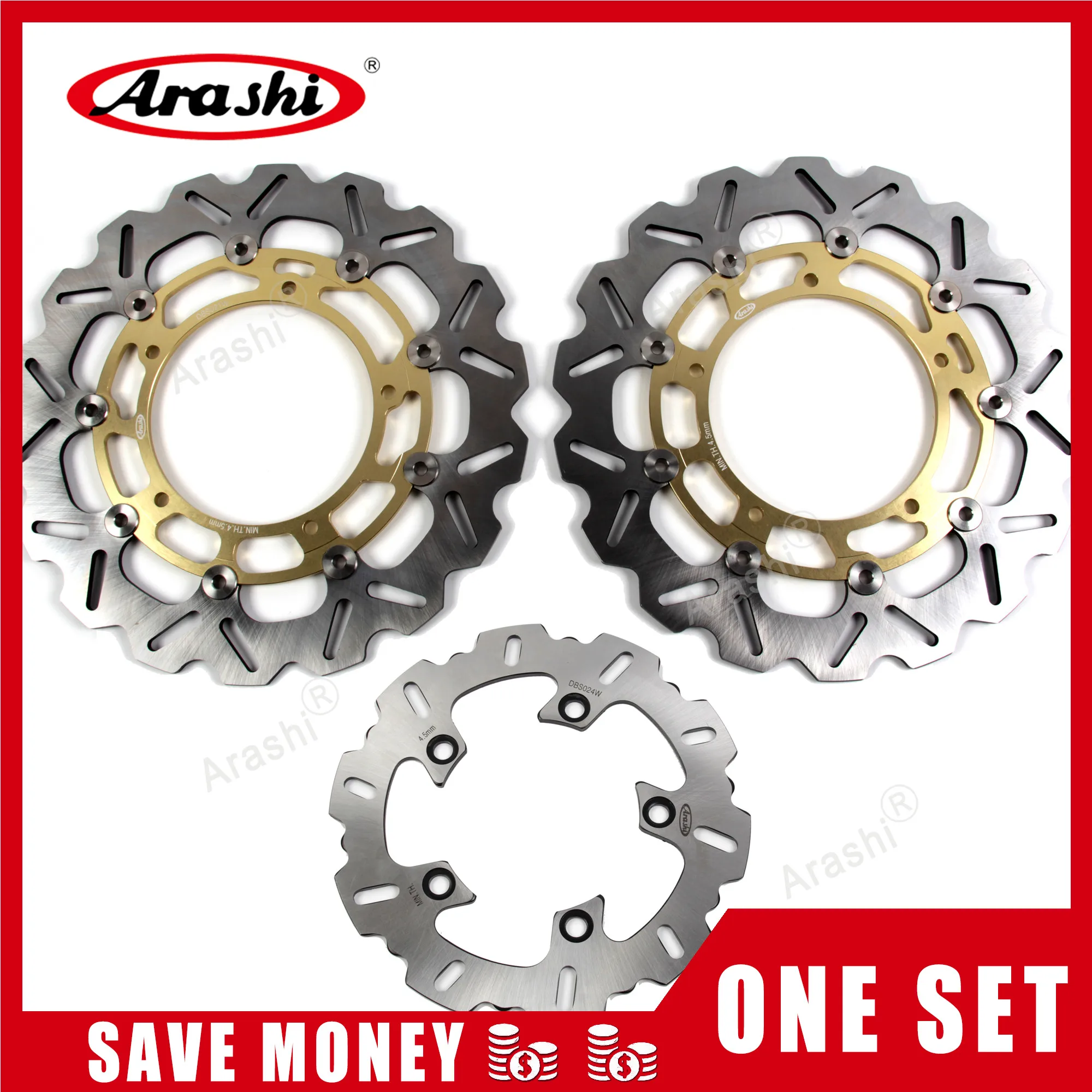 Arashi 1 комплект для YAMAHA YZF R6 2005 2006 2007 2008 2009 2010 2011 2012 2013 2014 2015 CNC передние и задние