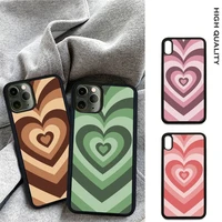 high quality heart fashion soft tpu hard pc mobile phone case for iphone 12 11 pro max xs x xr 7 8 6 6s plus se 2020 cover