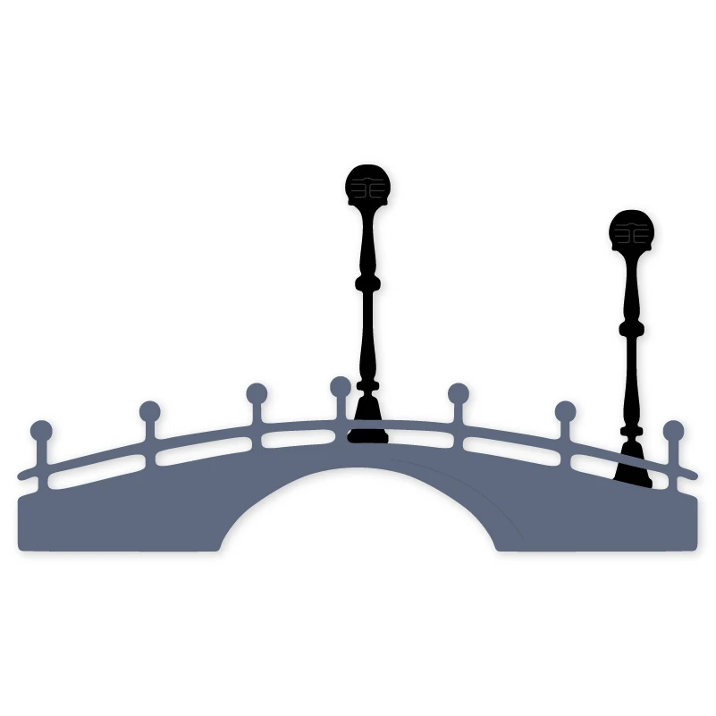 Мост металлические режущие штампы высечки пресс формы 2019 Новый скрапбук Бумага