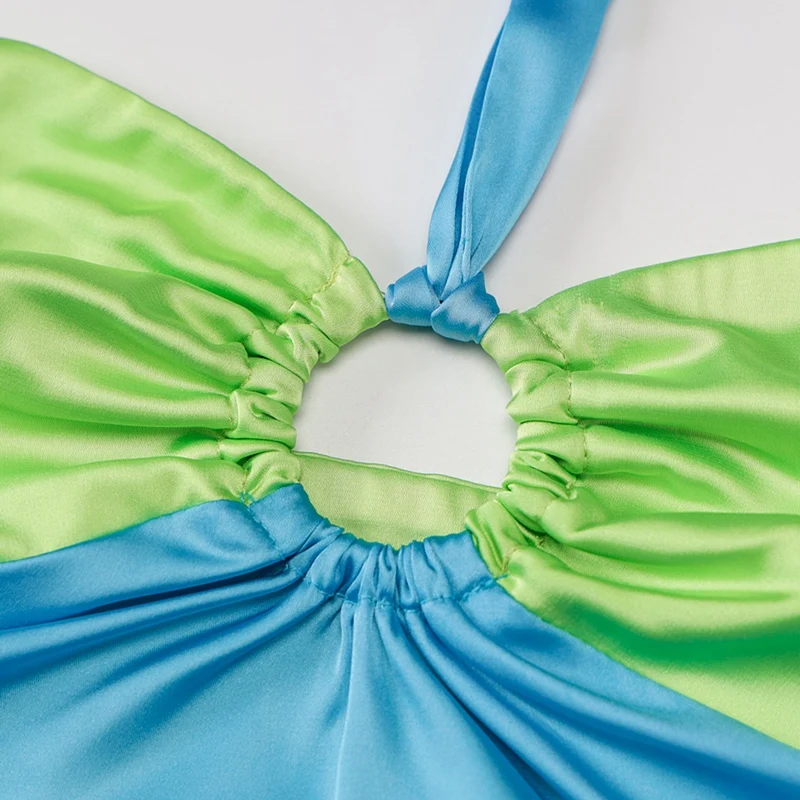 

Women's Sling Strapless Sexy Dress Pencil Skirt Party Club Costume Blue