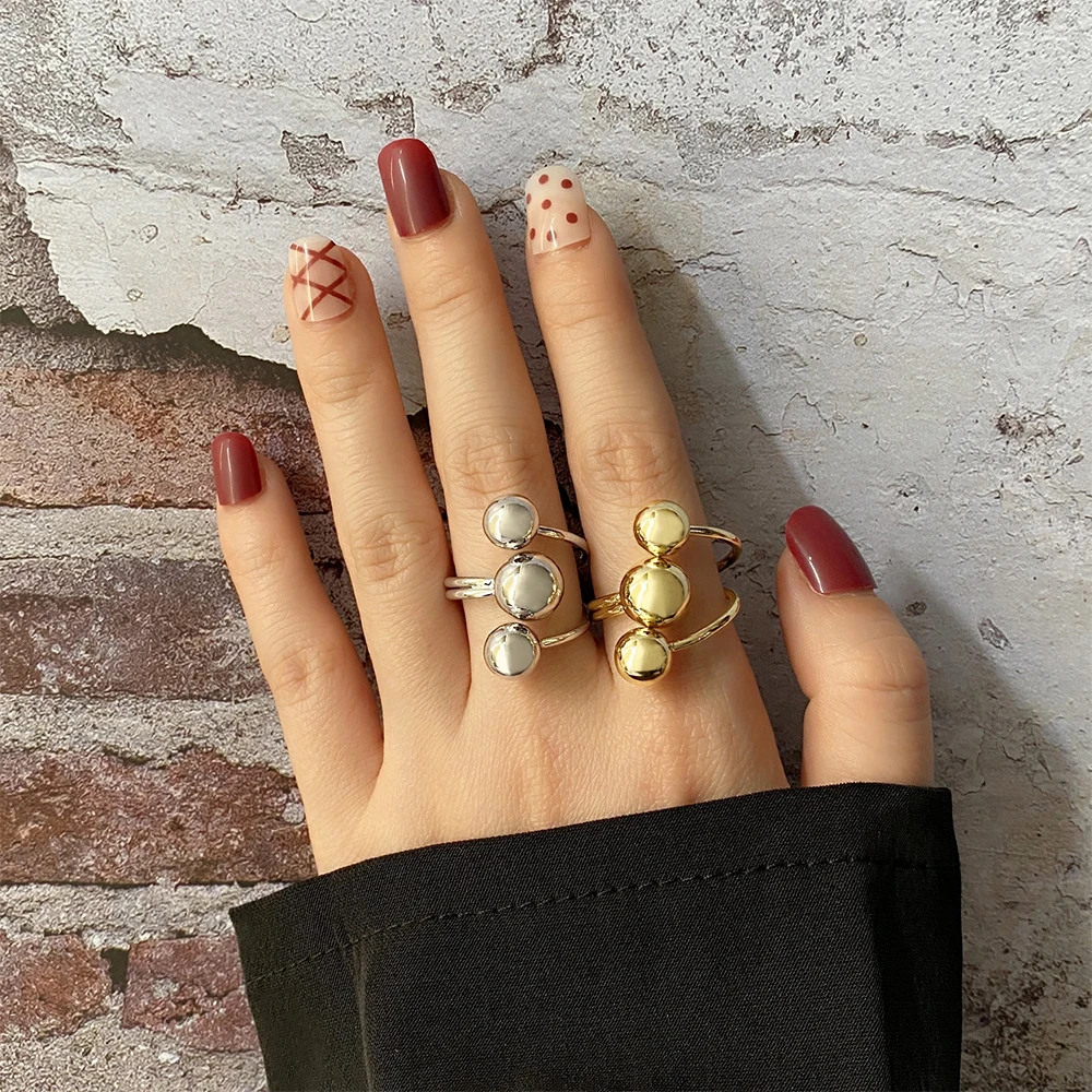 IPARAM новый дизайн панк металлическое очаровательное кольцо массивное минимализм