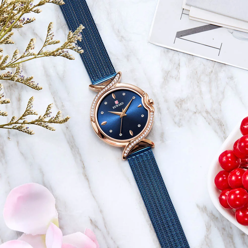 

Women Quartz Wristwatches 2019 Brand Luxury Top Rhinestone Wristwatch Female Fashion Stainless Steel reloj mujer Waterproof