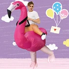 Надувной костюм фламинго, косплей, Хэллоуин, карнавал, вечеринка, взрослый, животное, день рождения, мужчина, женщина, Disfraces, подарок, ролевая игра, очим