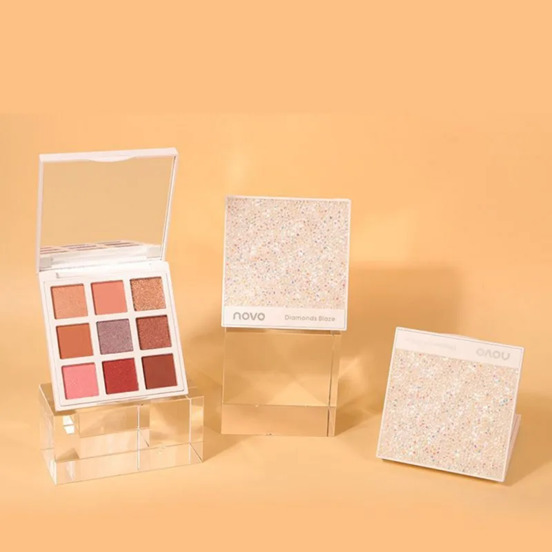 Ново 9-Цвет Eyeshadw палитра длительный Водонепроницаемый устойчивый к пятнам Цвет