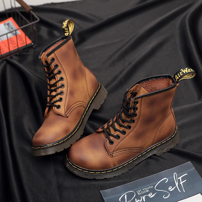 39 47 кожаные ботинки брендовые удобные 2019 модные повседневные # NX1461|Ботинки| |