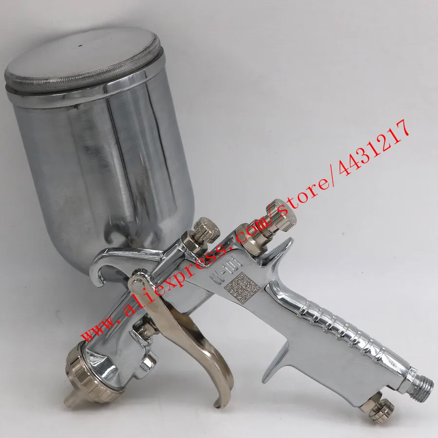 Пластиковая чашка 400cc W101 Краскораспылитель пистолет W-101 ручной краскопульт W101 134 г пистолет-распылитель