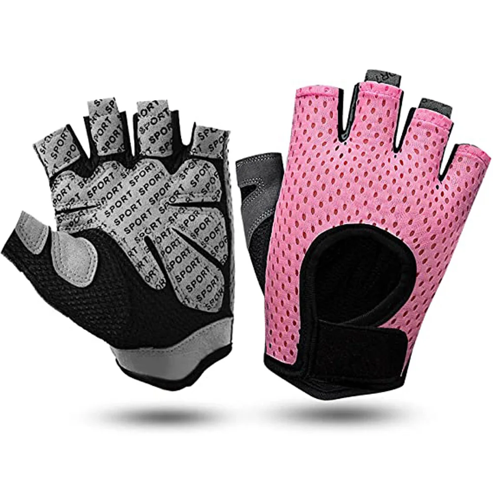 

Professional Gym Fitness Half Finger Gloves Weightlifting Cycling Training Sport Thin Section Breathable Non-slip Hand Protector