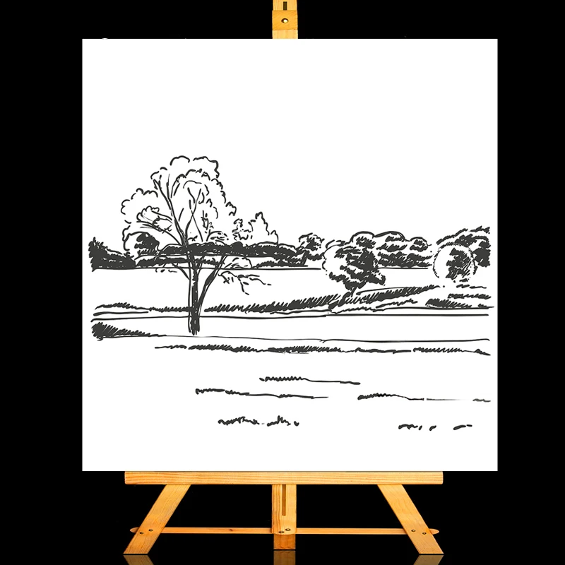 

ZhuoAng landscape picturesque Clear Stamps/Card Making Holiday decorations For scrapbooking Transparent stamps