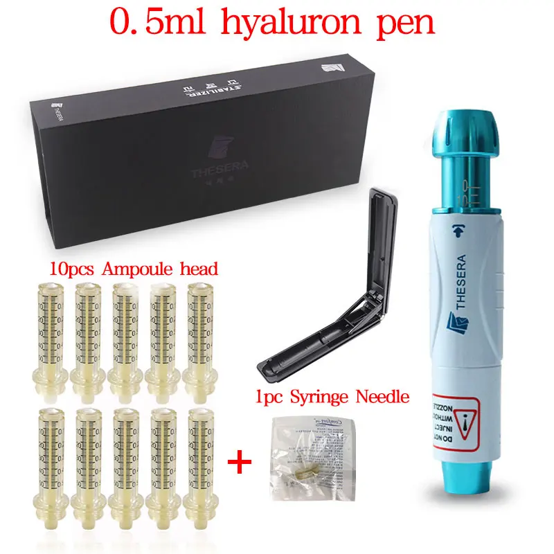 white pen 10head 1ne Стерильная гиалуроновая ручка-распылитель, 0,5 мл, регулируемая гиалуроновая ручка высокого давления для подтяжки губ против морщин, наполнитель для губ, потеря веса - Номер модели: white pen 10head 1ne