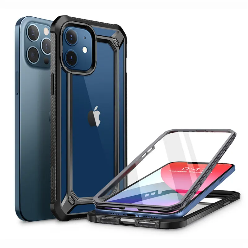 For iPhone 12 Case/For Pro Case 6.1&quot(2020) SUPCASE UB EXO Hybrid Clear Bumper Cover WITH Built in Screen Protector|Бамперы| |